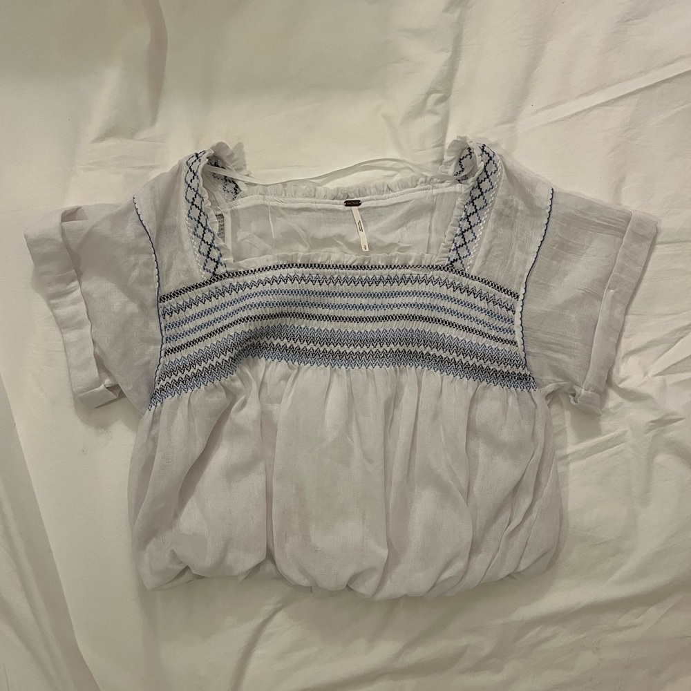 Free People Cropped Blouse